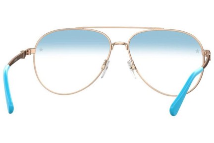 Brýle Chiara Ferragni CF1009/BB HOT/K6 blue-light [non-prescription] Pilot Zlaté