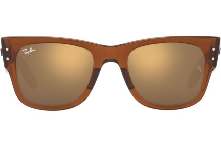 Sluneční brýle Ray-Ban Mega Wayfarer RB0840S 663693 Squared Hnědé