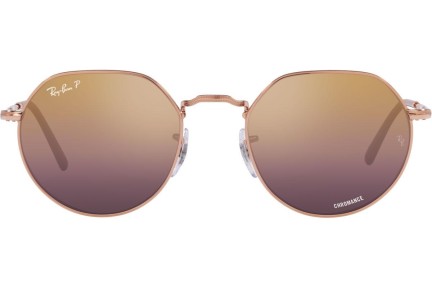 Sluneční brýle Ray-Ban Jack Chromance Collection RB3565 9202G9 Polarized Okrouhlé Zlaté