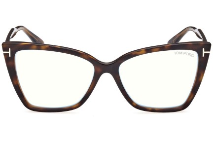 Brýle Tom Ford FT5844-B 052 Cat Eye Havana