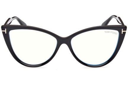 Brýle Tom Ford FT5843-B 001 Cat Eye Černé