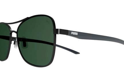 Sluneční brýle Puma PE0167SA 002 Polarized Obdélníkové Černé