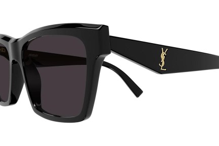 Sluneční brýle Saint Laurent SLM104 004 Polarized Squared Černé