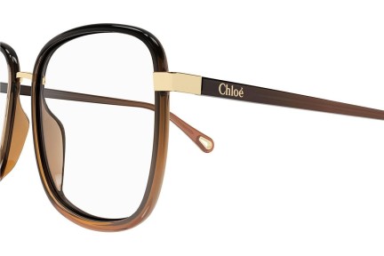 Brýle Chloe CH0034O 011 Squared Hnědé