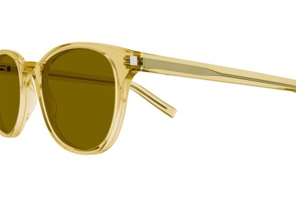 Sluneční brýle Saint Laurent SL527ZOE 002 Squared Žluté