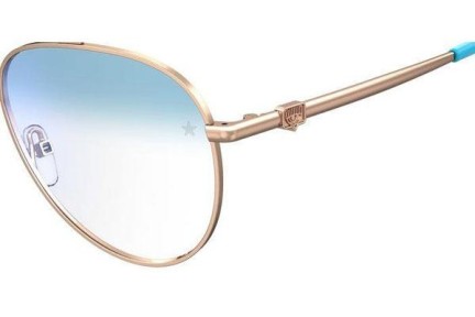 Brýle Chiara Ferragni CF1009/BB HOT/K6 blue-light [non-prescription] Pilot Zlaté