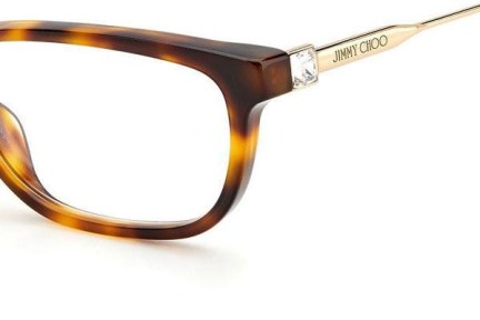 Brýle Jimmy Choo JC342 086 Obdélníkové Havana