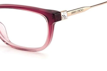 Brýle Jimmy Choo JC342 7W5 Obdélníkové Růžové