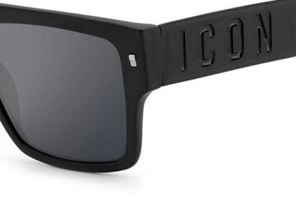 Sluneční brýle Dsquared2 ICON0003/S 003/T4 Flat Top Černé