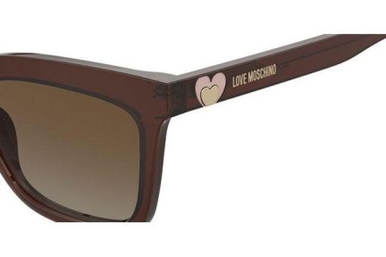 Sluneční brýle Love Moschino MOL057/S 09Q/HA Cat Eye Hnědé