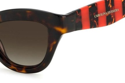 Sluneční brýle Carolina Herrera HER0086/S O63/HA Cat Eye Havana