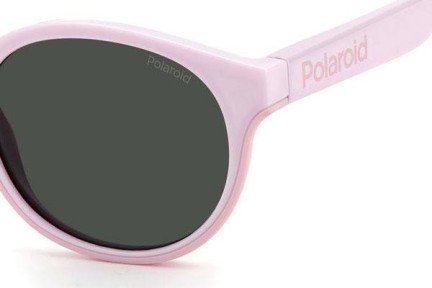 Sluneční brýle Polaroid Junior PLD8040/S 35J/M9 Polarized Okrouhlé Růžové