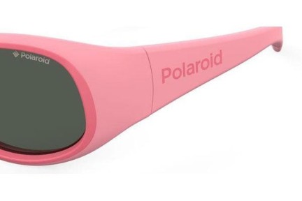 Sluneční brýle Polaroid Junior PLD8038/S 35J/M9 Polarized Oválné Růžové