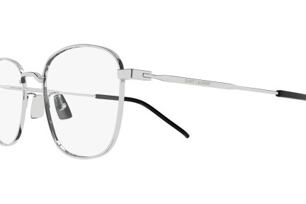 Brýle Saint Laurent SL492/K 005 Obdélníkové Stříbrné