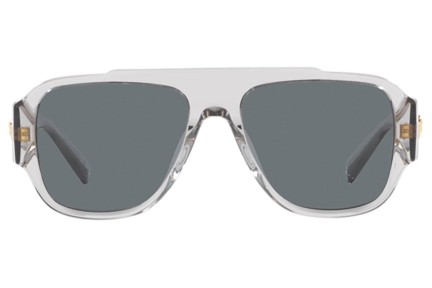 Sluneční brýle Versace Macy'S Aviator VE4436U 530580 Flat Top Šedé