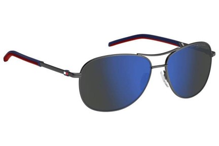 Sluneční brýle Tommy Hilfiger TH2023/S R80/ZS Pilot Stříbrné