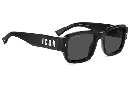 Sluneční brýle Dsquared2 ICON0009/S 807/IR Obdélníkové Černé