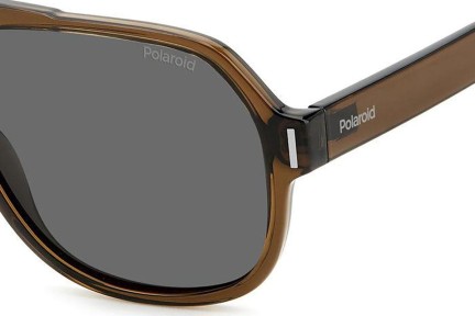 Sluneční brýle Polaroid PLD6193/S 09Q/M9 Polarized Pilot Hnědé