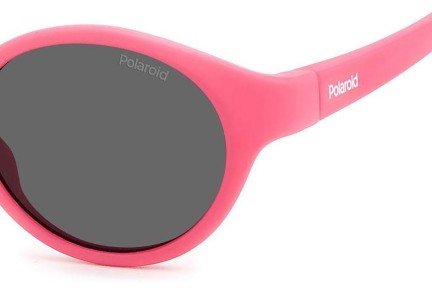 Sluneční brýle Polaroid Junior PLDK007/S MU1/M9 Polarized Oválné Růžové