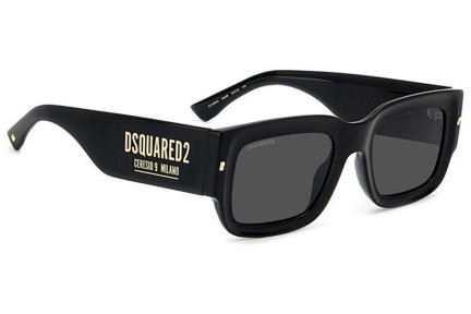 Sluneční brýle Dsquared2 D20089/S 2M2/IR Obdélníkové Černé