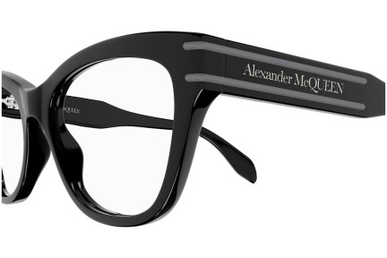 Brýle Alexander McQueen AM0401O 001 Okrouhlé Černé