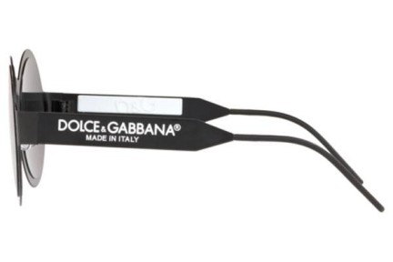 Sluneční brýle Dolce & Gabbana DG Logo Collection DG2234 110687 Okrouhlé Černé