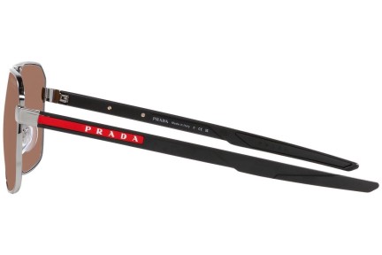 Sluneční brýle Prada Linea Rossa PS55WS 5AV50A Pilot Stříbrné