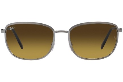 Sluneční brýle Ray-Ban RB3705 916785 Obdélníkové Stříbrné