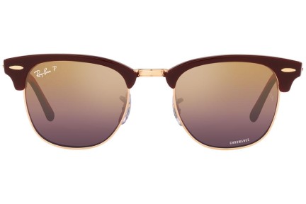 Sluneční brýle Ray-Ban Clubmaster Chromance Collection RB3016 1365G9 Polarized Browline Červené