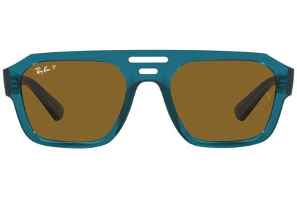 Sluneční brýle Ray-Ban Corrigan RB4397 668383 Polarized Flat Top Modré