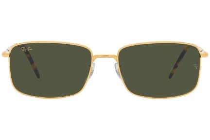 Sluneční brýle Ray-Ban RB3717 919631 Obdélníkové Zlaté