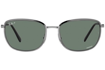 Sluneční brýle Ray-Ban RB3705 004/O9 Obdélníkové Stříbrné