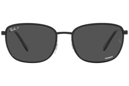 Sluneční brýle Ray-Ban RB3705 002/K8 Polarized Obdélníkové Černé