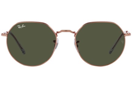 Sluneční brýle Ray-Ban Jack RB3565 920231 Okrouhlé Hnědé