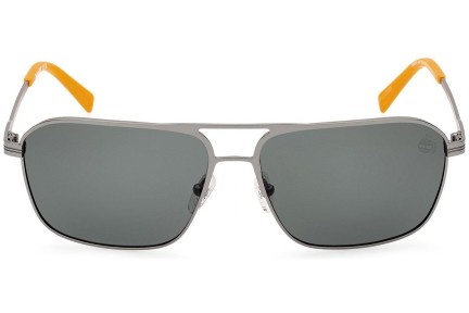 Sluneční brýle Timberland TB9316 09R Polarized Obdélníkové Stříbrné