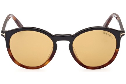 Sluneční brýle Tom Ford FT1021 56E Okrouhlé Havana