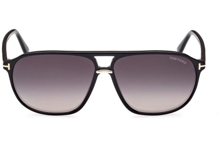 Sluneční brýle Tom Ford FT1026 01B Pilot Černé