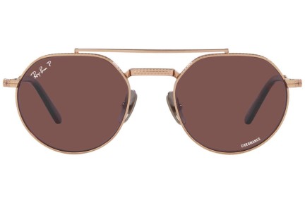 Sluneční brýle Ray-Ban Jack II Titanium Chromance Collection RB8265 3140AF Polarized Okrouhlé Zlaté