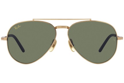 Sluneční brýle Ray-Ban Aviator Titanium Titanium Collection RB8225 313852 Pilot Zlaté