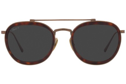 Sluneční brýle Persol PO5008ST 801648 Polarized Okrouhlé Havana