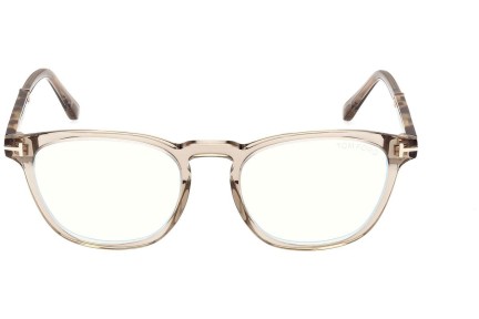 Brýle Tom Ford FT5890-B 057 Okrouhlé Béžové