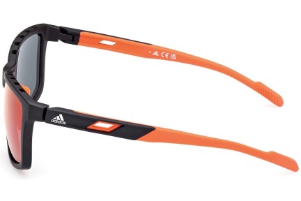 Sluneční brýle Adidas Sport SP0047 02Z Obdélníkové Černé