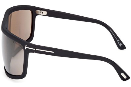 Sluneční brýle Tom Ford Clint 2 FT1066 02L Flat Top Černé