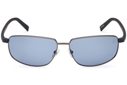 Sluneční brýle Timberland TB9325 08D Polarized Obdélníkové Stříbrné