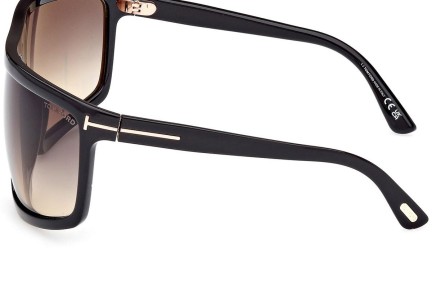 Sluneční brýle Tom Ford Clint 2 FT1066 01B Flat Top Černé