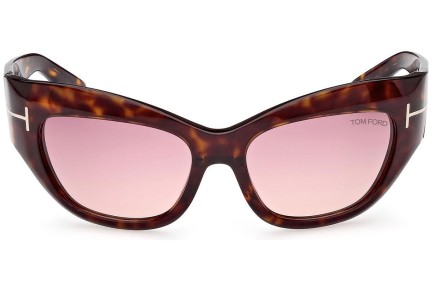 Sluneční brýle Tom Ford Brianna FT1065 52T Cat Eye Havana