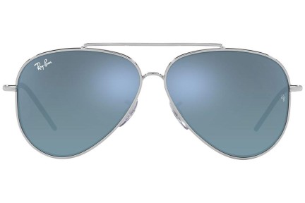 Sluneční brýle Ray-Ban Aviator Reverse RBR0101S 003/GA Pilot Stříbrné