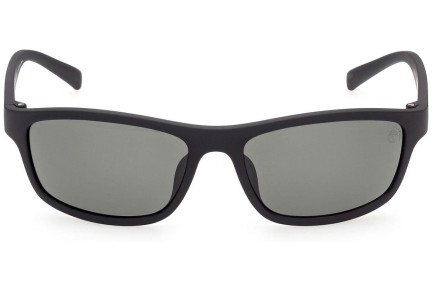 Sluneční brýle Timberland TB9237 02R Polarized Obdélníkové Černé