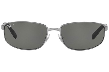 Sluneční brýle Ray-Ban RB3254 004/58 Polarized Obdélníkové Stříbrné