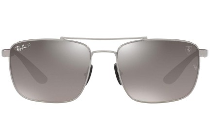 Sluneční brýle Ray-Ban RB3715M F0845J Polarized Pilot Stříbrné